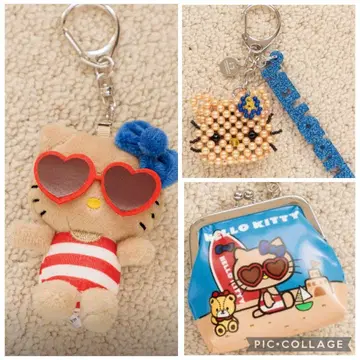 LOWRYSFARM 헬로키티 선번 키티 3종 세트 키링