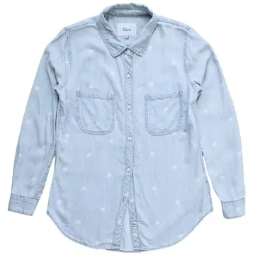 Rails 팜트리 패턴 리오셀 셔츠 라이트 블루 XS