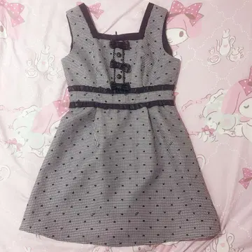 pium 피움 하트 플로키 프릴 벨트 JSK