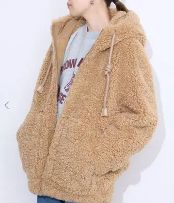 SLOBE IENA VEGAN CODE 보아 후드 블루종