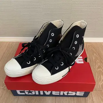 컨버스 올스타 하이컷 블랙 큐빅 새상품급 24cm