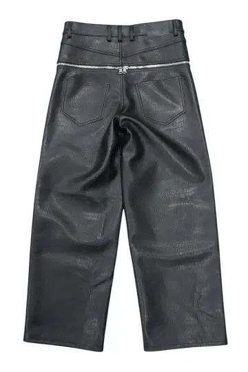 goar.archive 매트 블랙 팬츠 지퍼 블랙