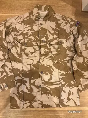 영국군 데저트 카모 퍼티그 셔츠