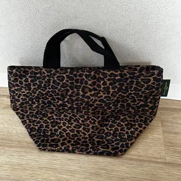 레오파드 무늬 토트백 중형 에르베샤 펠리에 새상품