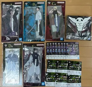 주술회전 제일복권 A~E상 아크릴 스탠드 외 다수 묶음 판매 세트