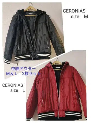 CERONIAS 세로니우스 충전솜 아우터 2개 세트 M&L 세트