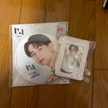 INI 니시 히로토 트레이딩 카드 케이스 BIG 캔뱃지 세트