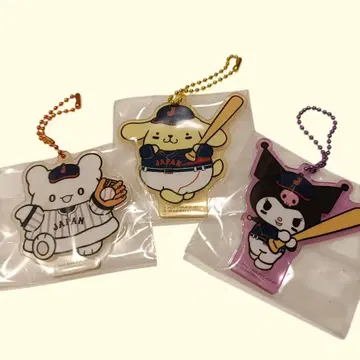 사무라이 재팬 x 산리오 아크릴 키링 폼폼푸딩 쿠로미 하나마루 유령