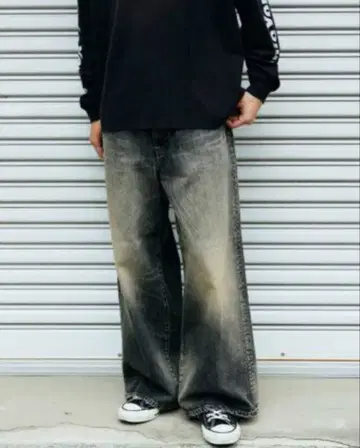 JOURNAL STANDARD 데님 탭 캐논 팬츠