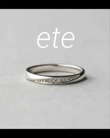 ete 에테 비쥬 스트림 반지 플래티넘 반지 실버