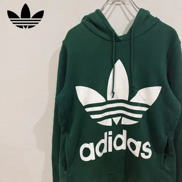 adidas 아디다스 트레포일 로고 빅 로고 그린 화이트