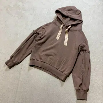 페루 페미닌 컴팩트 맨투맨 카멜 계열 M 2 후드 부착