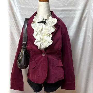 벨로아 자켓 고딕 다크 코어 코켓 그런지