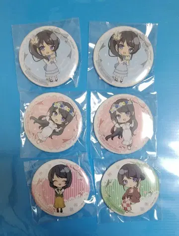 청춘 돼지 럭키 드로우 사쿠라지마 마이 벌스데이 캔뱃지 SD 6개