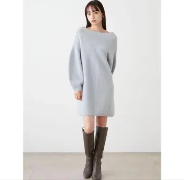 SNIDEL 2023 라쿤 미니 니트 원피스