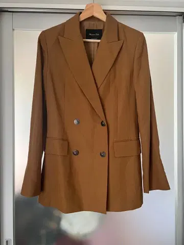 Massimo Dutti 카멜 브라운 케이 테일러드 자켓