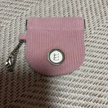 minitmute 코인 케이스 파우치 코듀로이 핑크