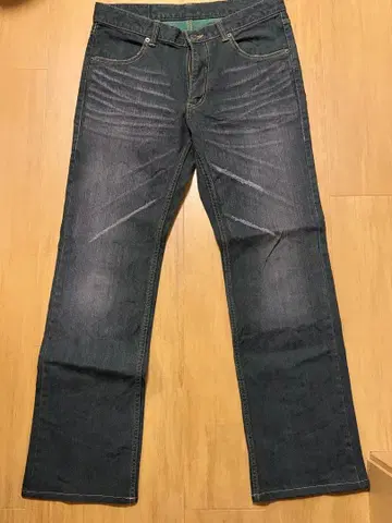 MENS BIGI 다크 그린 스트레이트 데님