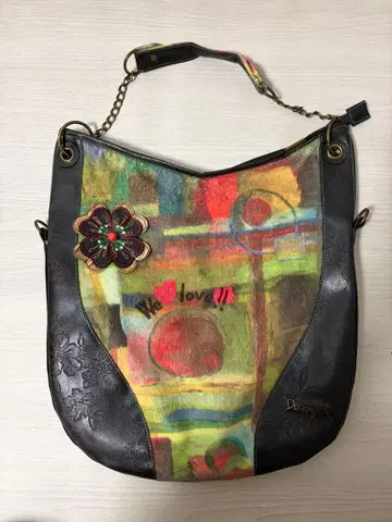 Desigual 데시구알 아트 패턴 백 벨트 없음