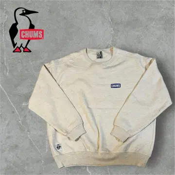 참스 오버사이즈 라지 점프 로프 크루 탑 내추럴