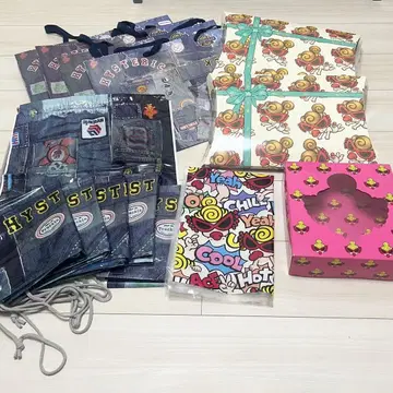 히스테릭 미니 쇼핑백 종이 봉투 세트