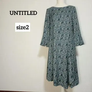 새상품급 언타이틀 페이즐리 꽃무늬 비대칭 원피스 M