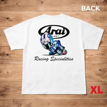 레이싱 T셔츠 XL 바이크 애호가 필수 Arai풍