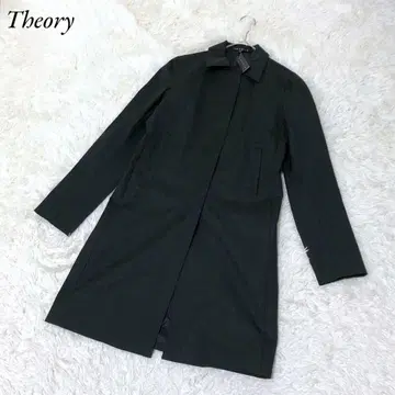 택 포함 Theory 띠어리 스텐카라 코트 M 히요 더블 지퍼 블랙