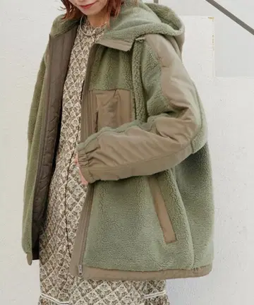 CIAOPANIC TYPY 여성용 아우터 보아 절개 후드 자켓