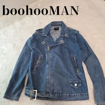 [ 구하기 어려움 ] boohooMAN 데님 라이더 자켓 M