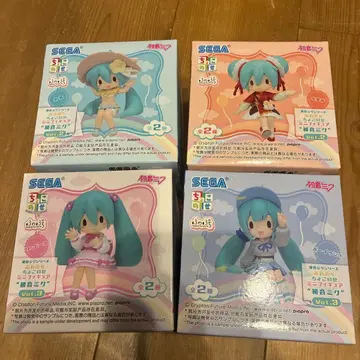 하츠네 미쿠 시리즈 후와푸치 쵸코노세 미니 피규어 4종 세트