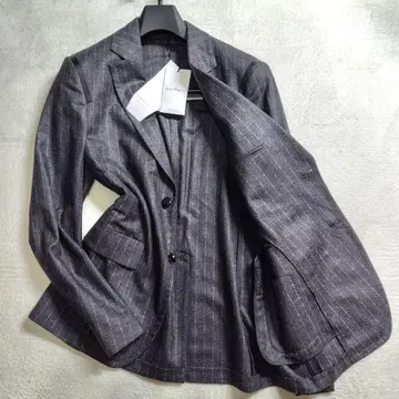 새상품 현행 XL 살바토레 페라가모 소가죽 자켓 초크 스트라이프