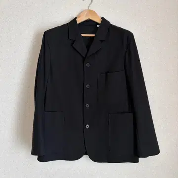 UNIQLOU 플란넬 워크 자켓 블랙 M 사이즈