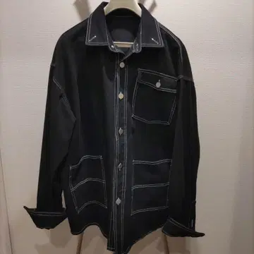 블랙 데님 자켓