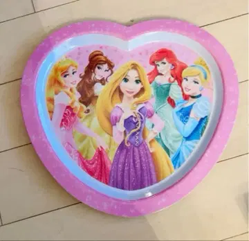 프린세스 캐릭터 하트형 플레이트