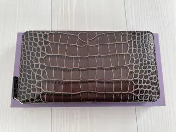 컨디션 최상 라르코발레노 장지갑 크로커다일 패턴