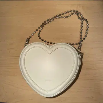 [ jouetie ] 하트 참 없는 하트형 미니 숄더백