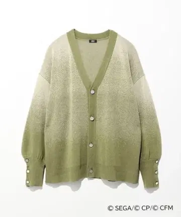 프로세카 ZOZO 콜라보 가디건 쿠사나기 네네 그린 (버튼 누락 있음)