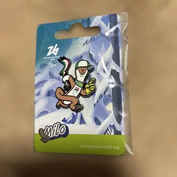 밀라노 코르티나 2026 패럴림픽 마스코트 [미로] 핀 배지