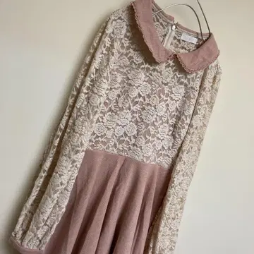 리즈리사 사이즈 0 원피스 페미닌 큐트 귀여운 핑크