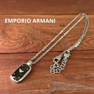 EMPORIO ARMANI 도그택형 플레이트 목걸이 [배송비 포함]