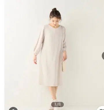 베네시안 시어 슬리브 원피스 SIMPLICITE