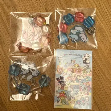 산엑스 유니버스 비즈 스트랩 트윈 토끼 엔젤 마메고마