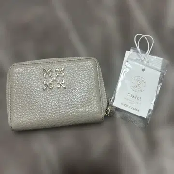 러셋 코인 케이스 모노그램 플레이트 가죽