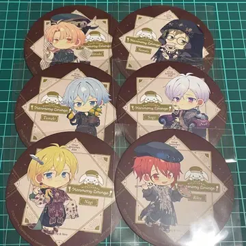 아이나나 애니카페 코스터 미츠키 야마토 타마키 소고 나기 리쿠 6종 세트