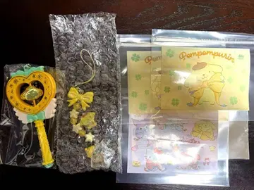 폼폼푸딩 세트 참, 스트랩, 지퍼 백