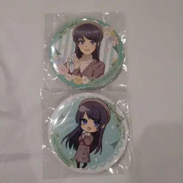 청춘 돼지 녀석 사쿠라지마 마이 복권당 2025 캔뱃지 2개 세트