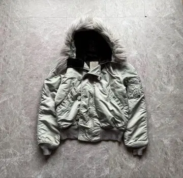 ALPHAINDUSTRIES N-2B 플라이트 자켓 실버 80s
