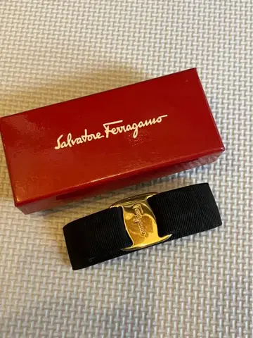 Salvatore Ferragamo 캔버스 머리핀 페라가모