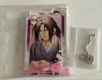 박앵귀 히지카타 토시조 리본 타이 아크릴 플레이트 키체인